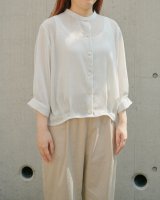 タックブラウスの材料キット（ペールグレー）型紙付