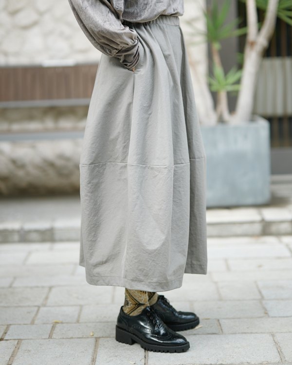 画像10: コクーンスカートの材料キット（グレー）型紙付