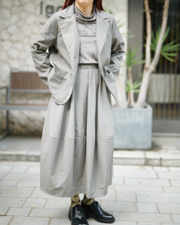 画像12: コクーンスカートの材料キット（グレー）型紙付