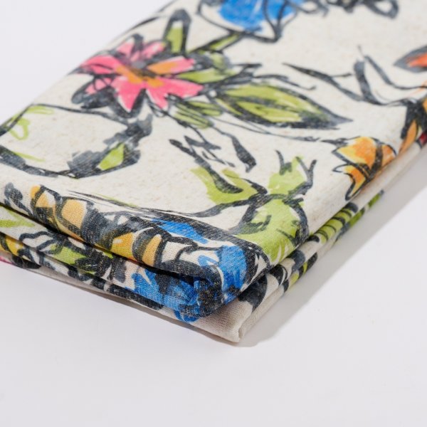 画像3: 【ニット地】ポリエステルプリントニット着分（1.5ｍ）花柄