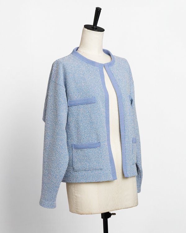 画像4: 型紙：バイカラージャケット【ニット】