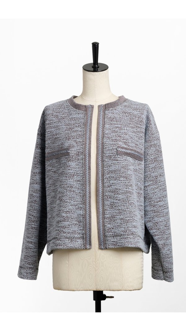 画像8: 型紙：バイカラージャケット【ニット】