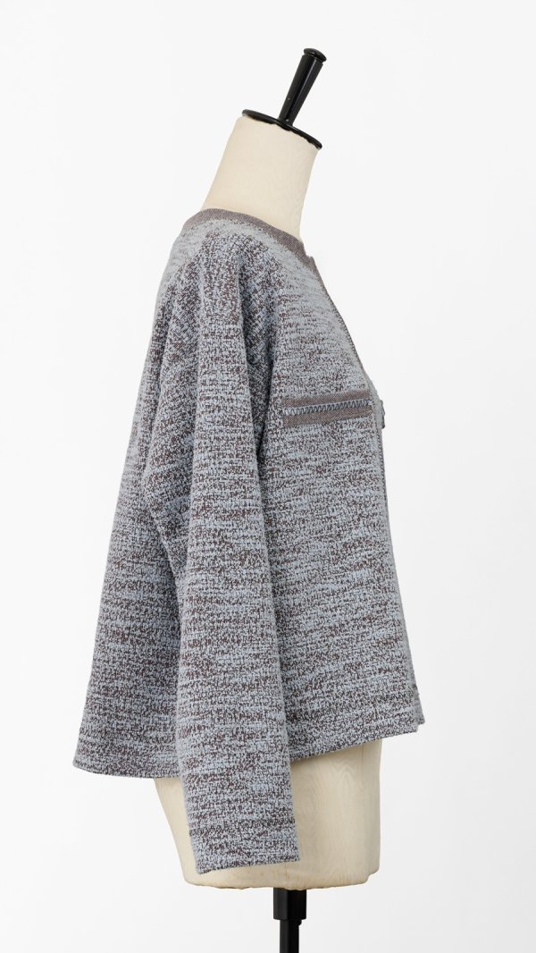 画像9: 型紙：バイカラージャケット【ニット】