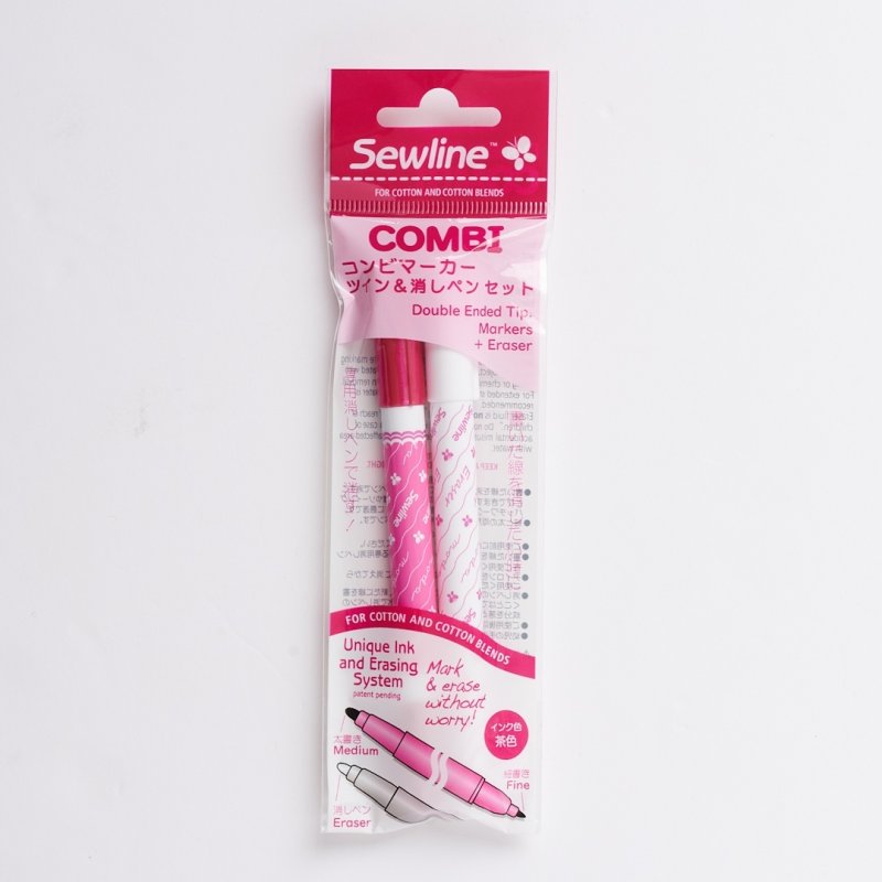 画像2: 【Sewline】コンビマーカーツイン+消しペン (2)