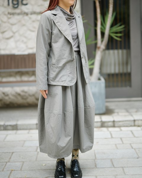 画像11: コクーンスカートの材料キット（グレー）型紙付 (11)