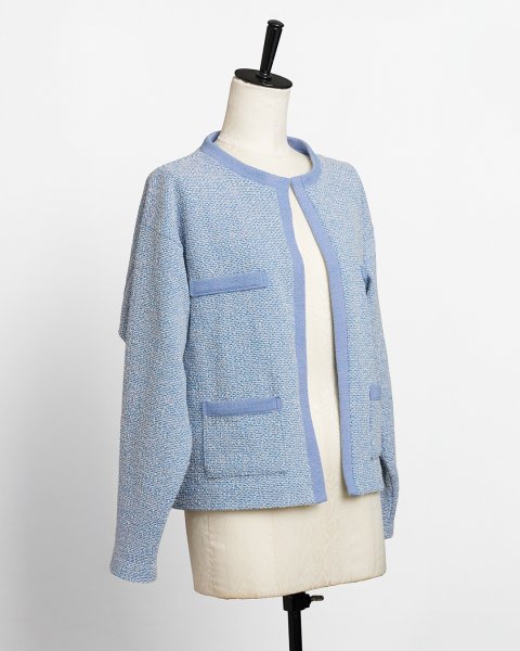 画像4: 型紙：バイカラージャケット【ニット】 (4)